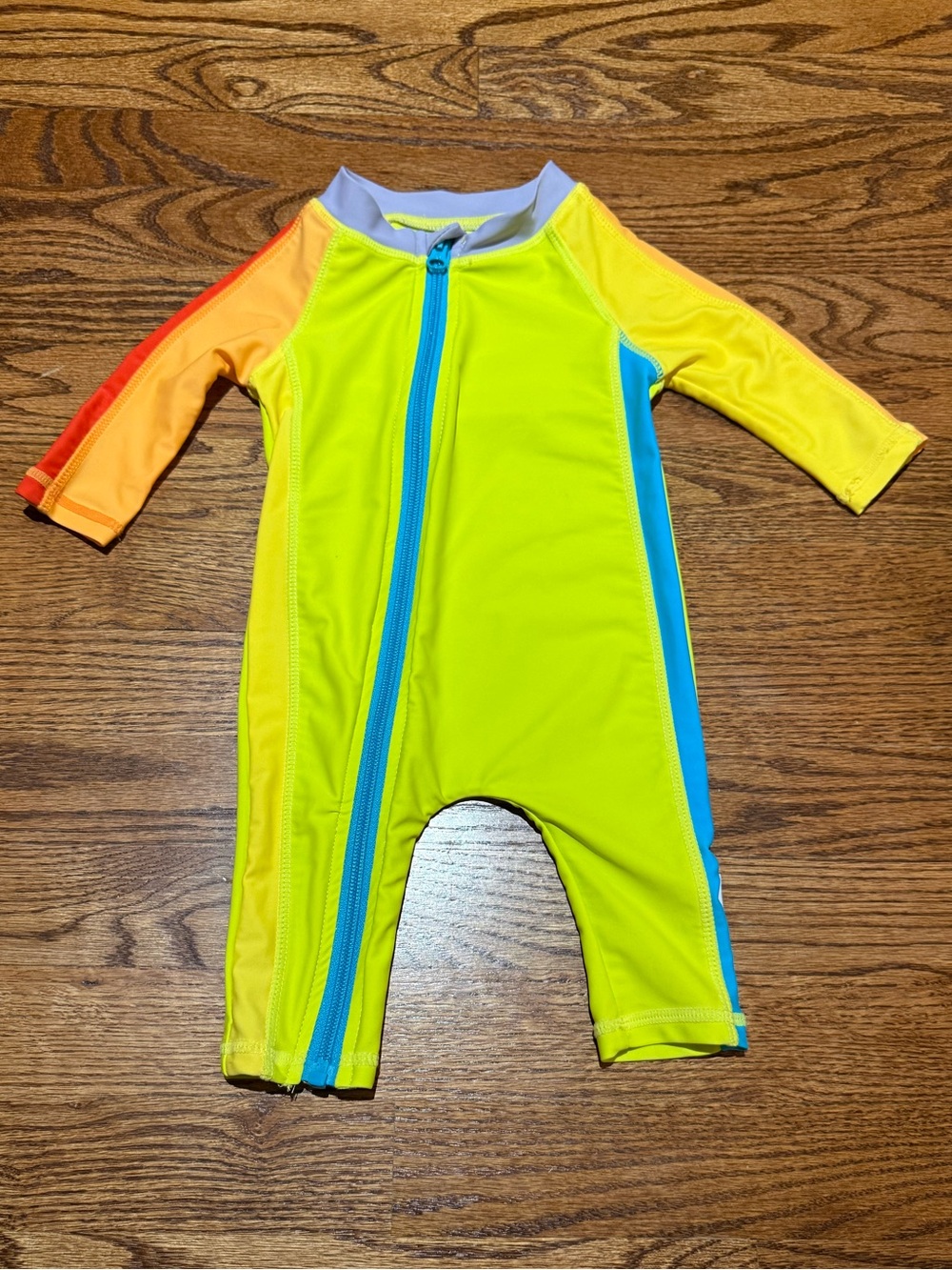 Swimzip Sunsuit Long Sleeve Rashguard Swimsuit in Neon Colors 0-6 Months